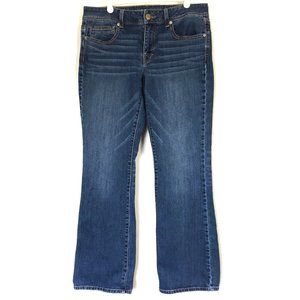 AEO Kick Boot Jeans Mid-Rise Embroidered 34x30.5